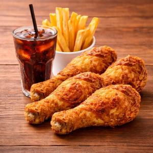 4 Pcs Chicken Chips and Drink