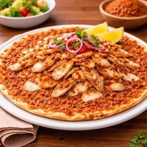 Lahmacun with Chicken Doner