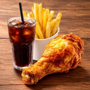 1 Pc Chicken Chips and Drink
